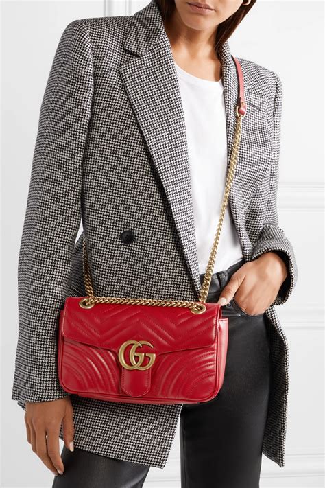 red and black gucci bag|red Gucci marmont bag.